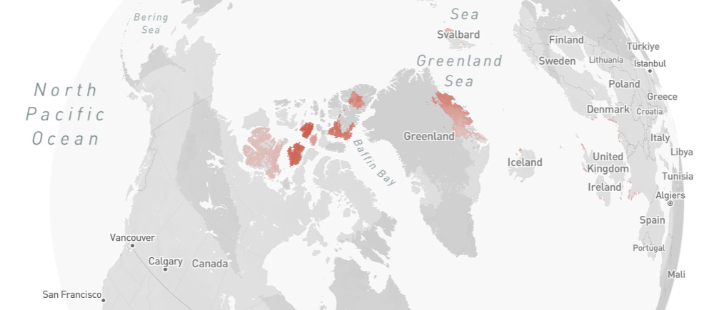 eBird map of Sanderling breeding range eBird map of Sanderling breeding range
