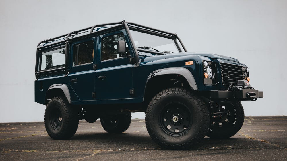 The D110 Mark X, a reimagined Land Rover Defender from Blackbridge Motors.