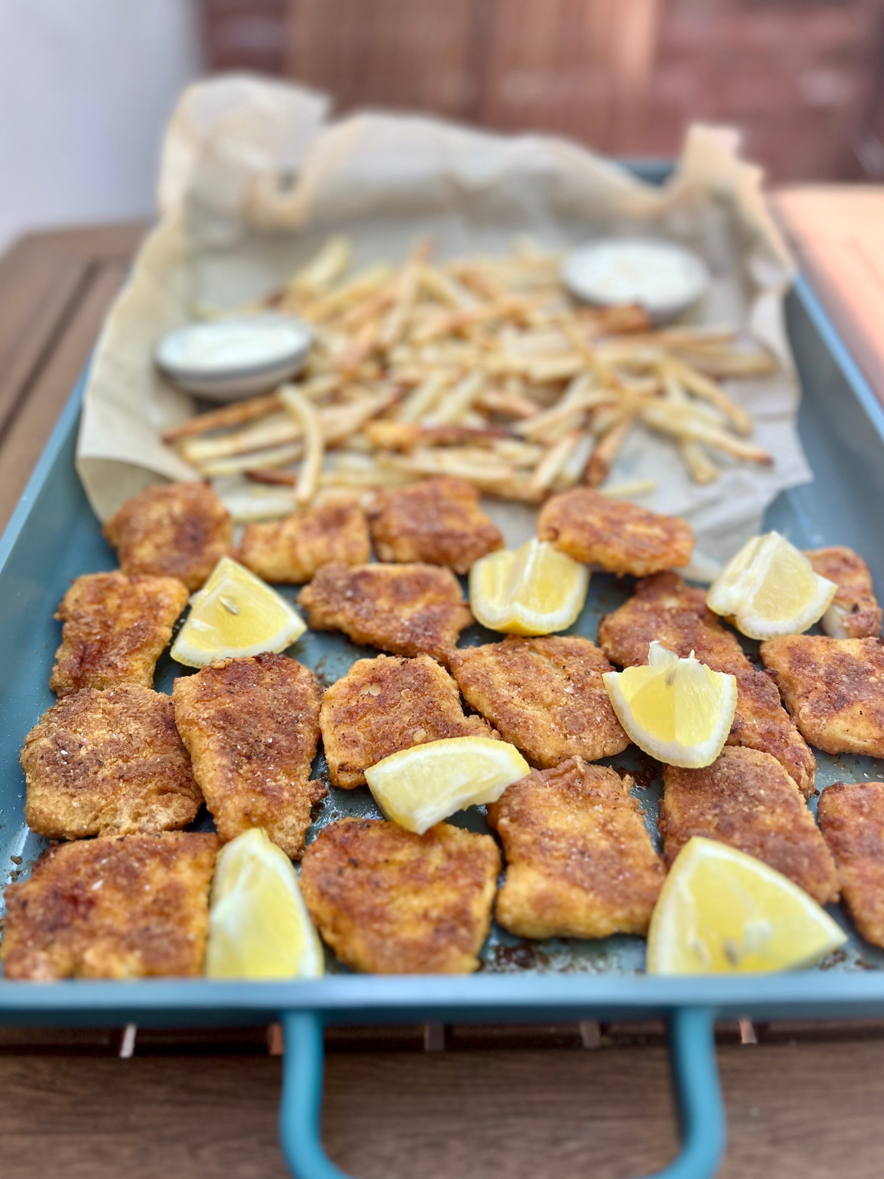 Oven-Roasted Fish and Chips - by Leah Koenig