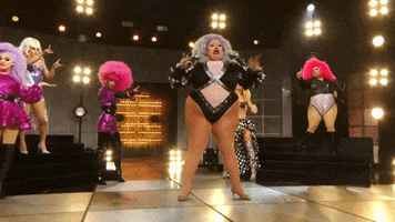 Drag Race Stunt GIF by RuPaul's Drag Race Drag Race Stunt GIF by RuPaul's Drag Race