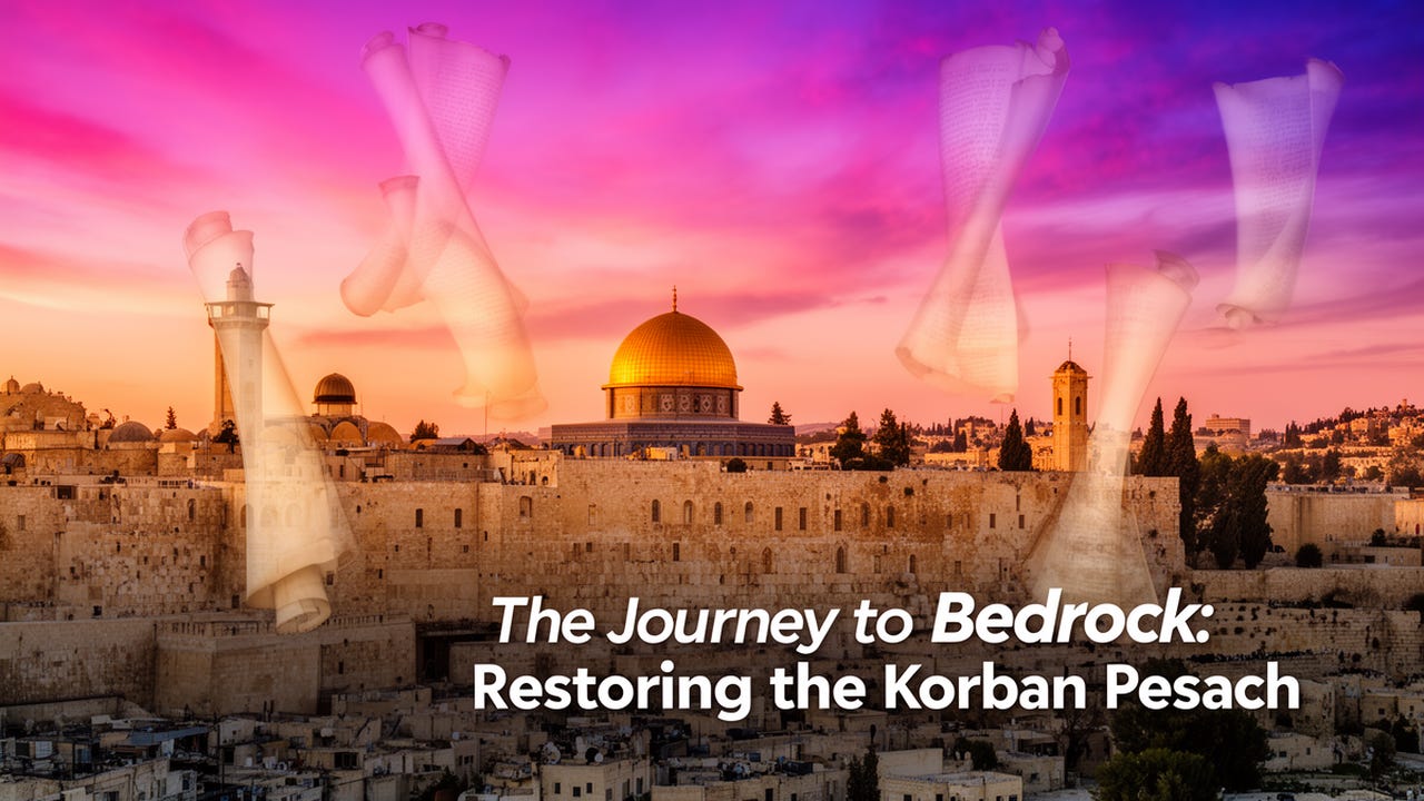 “We Must Go Down”: The Bedrock, the Altar, and Why a "Surface Slaughter" on the Temple Mount Cannot Fulfill the Korban Pesach “We Must Go Down”: The Bedrock, the Altar, and Why a