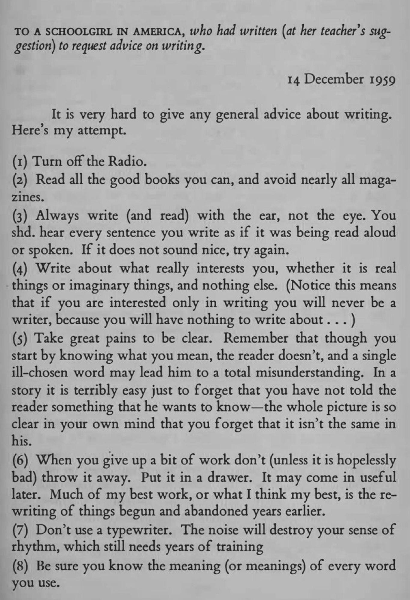 Writing advice from C.S. Lewis in 1959 : r/CSLewis