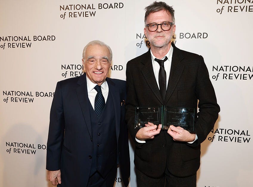 Martin Scorsese, Paul Thomas Anderson - National Board of Review