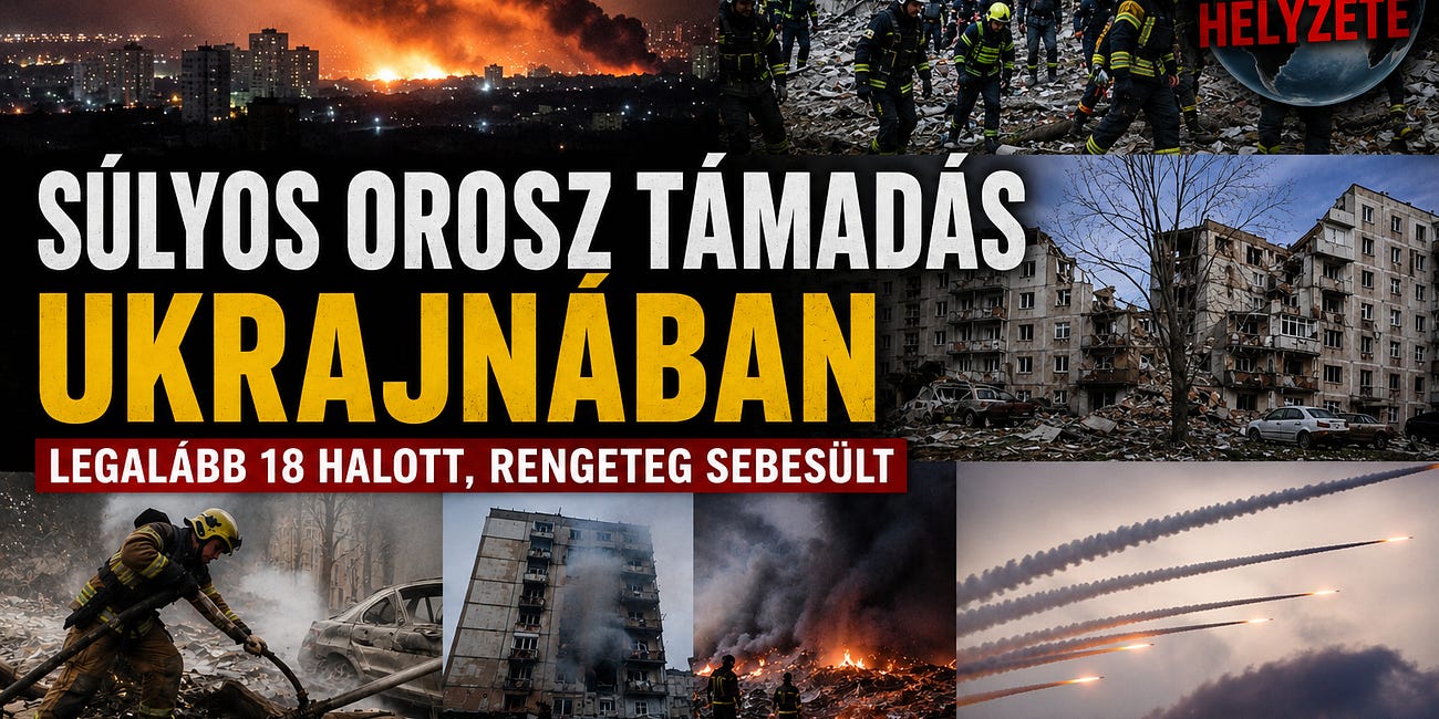 Oroszország ismét nagyszabású támadást hajtott végre Ukrajna és főleg Kijev ellen - Íme a legfontosabb fejlemények