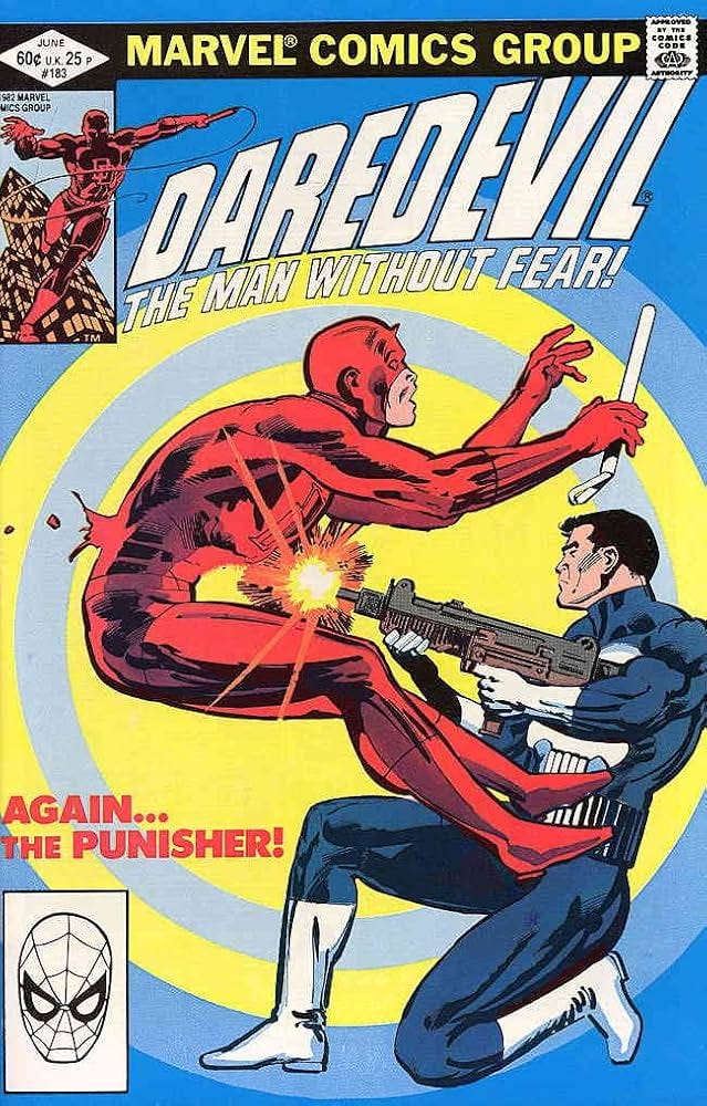 Amazon.com: Daredevil #183 VF ; Marvel comic book | Frank Miller Punisher :  Collectibles & Fine Art