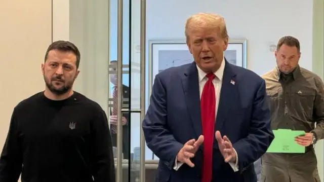 Зеленский и Путин хотят конца войны, заявил Трамп на встрече с президентом Украины - BBC News Русская служба Зеленский и Путин хотят конца войны, заявил Трамп на встрече с президентом Украины - BBC News Русская служба
