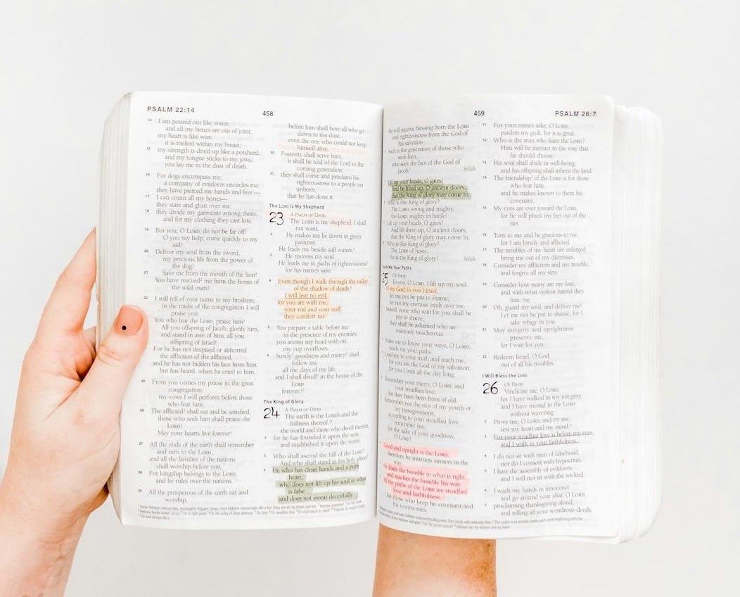 Renewing our minds in the truth of Scripture.
