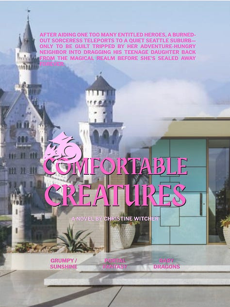 three novels i'm currently working on. The Gossips, You're Not Dead Yet Darlin', and Confortable Creatures 