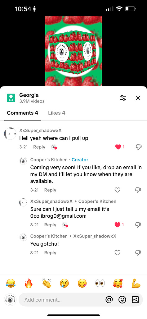Feedback on TikTok about my new brand, Cooper's Kitchen