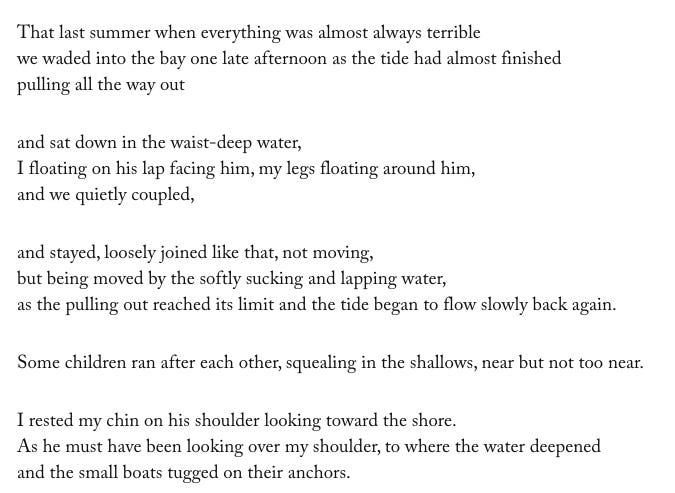 “Low Tide, Late August” by Marie Howe