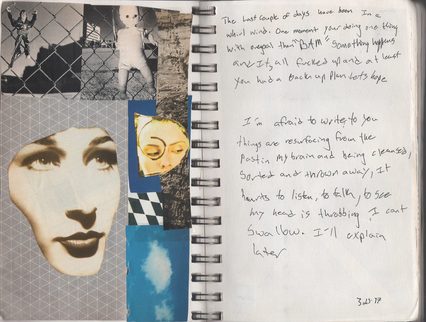 journal, analog, writing, 1990s