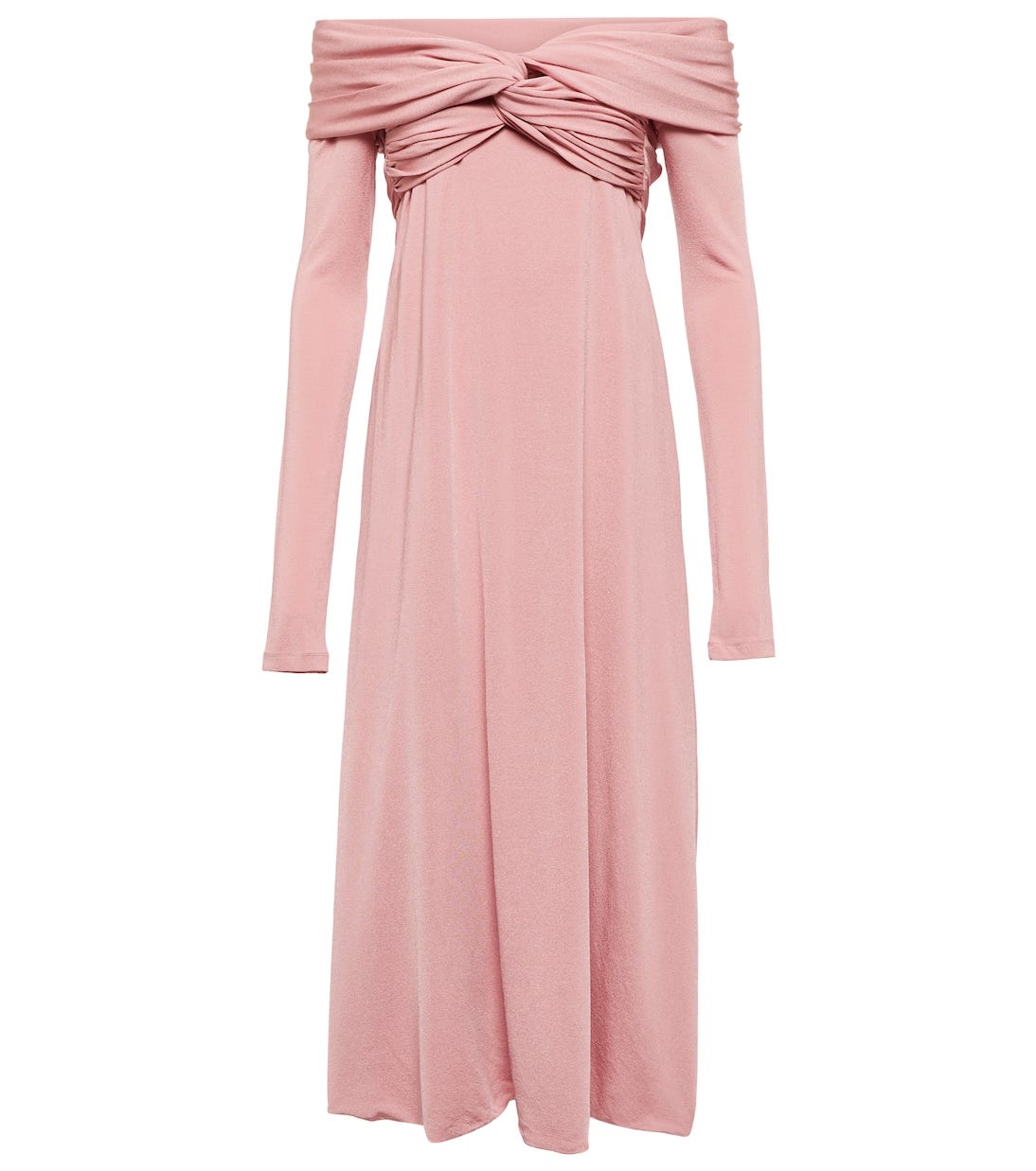 Cerna off-shoulder midi dress | Khaite