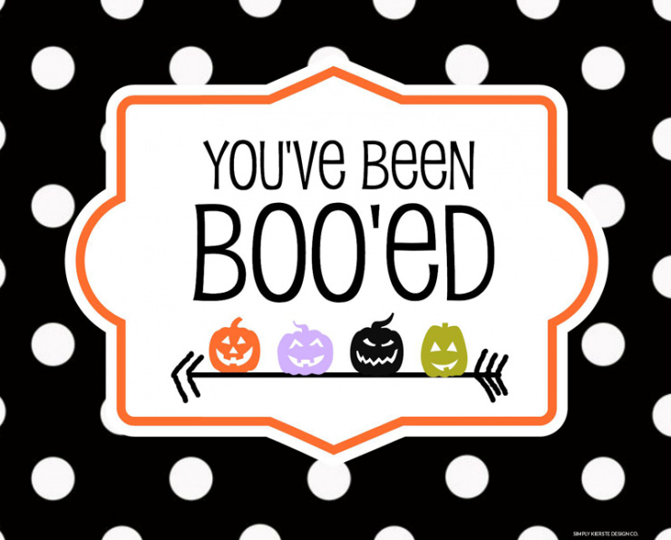 You've Been Boo'ed Printables for Halloween | Old Salt Farm