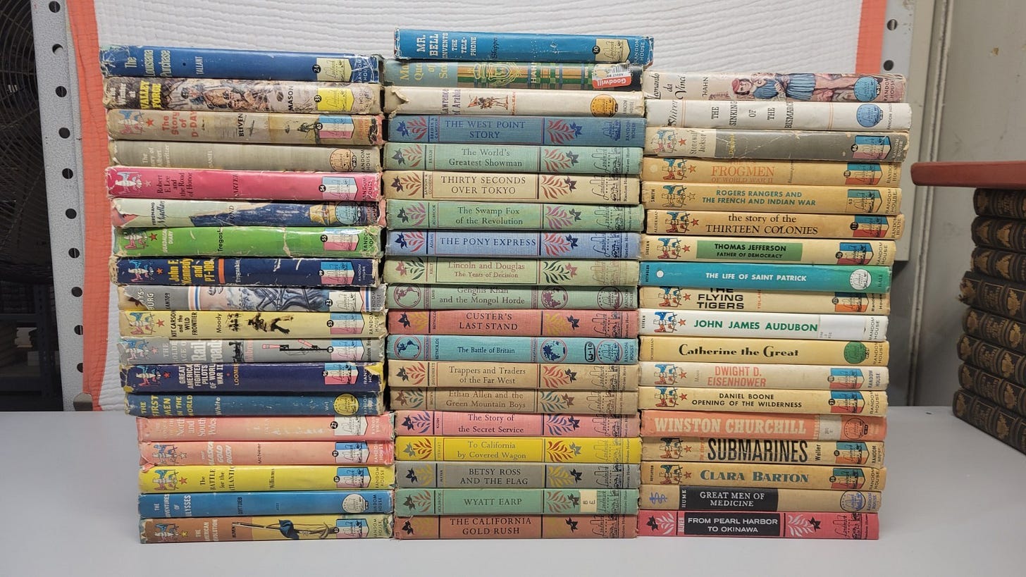 Lot 55 Vintage Random House Landmark US History Books Hardcover Children | eBay Lot 55 Vintage Random House Landmark US History Books Hardcover Children | eBay