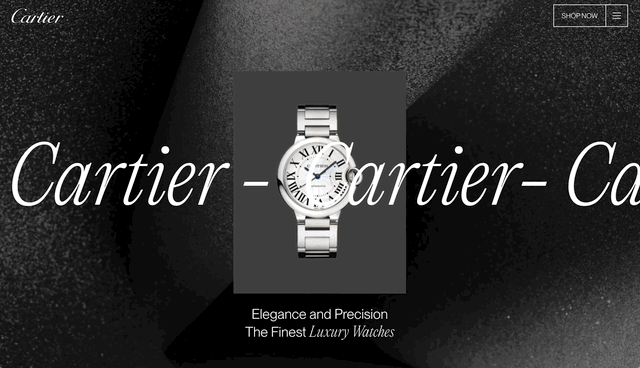 Cartier redesign sur webflow Cartier redesign sur webflow