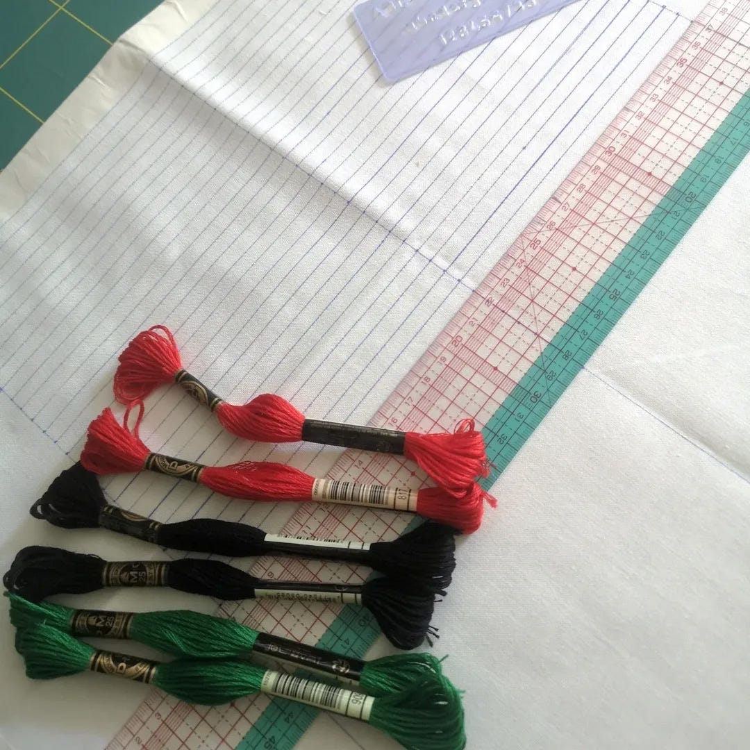 Mary Evers, Stitch Their Names Together. Commemorating Gaza, 2024-ongoing