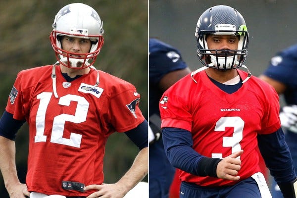 super bowl xlix predictions with tom brady russell wilson images super bowl xlix predictions with tom brady russell wilson images