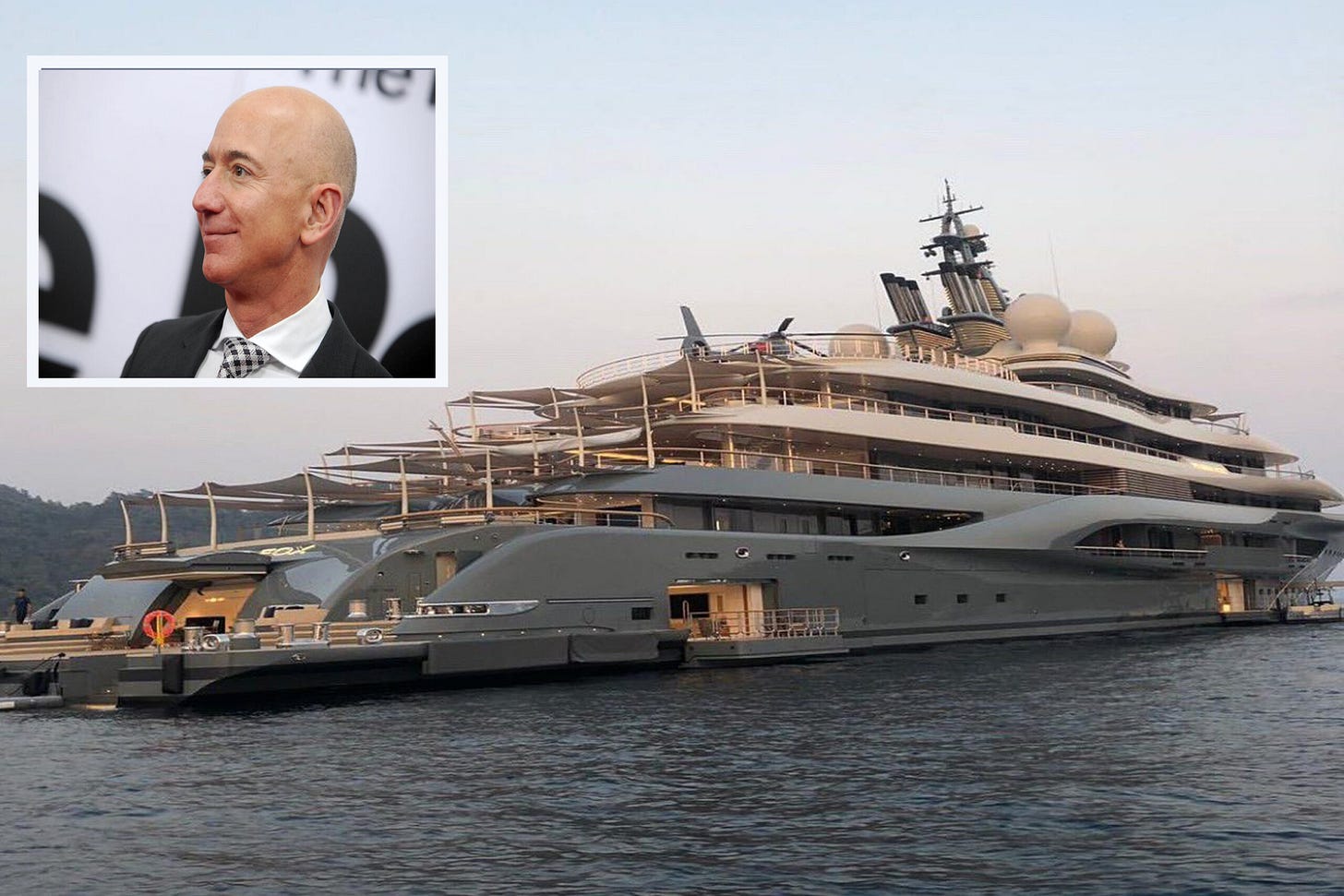 JEFF BEZOS: Half-Billion Dollar Yacht - STAR106.5FM
