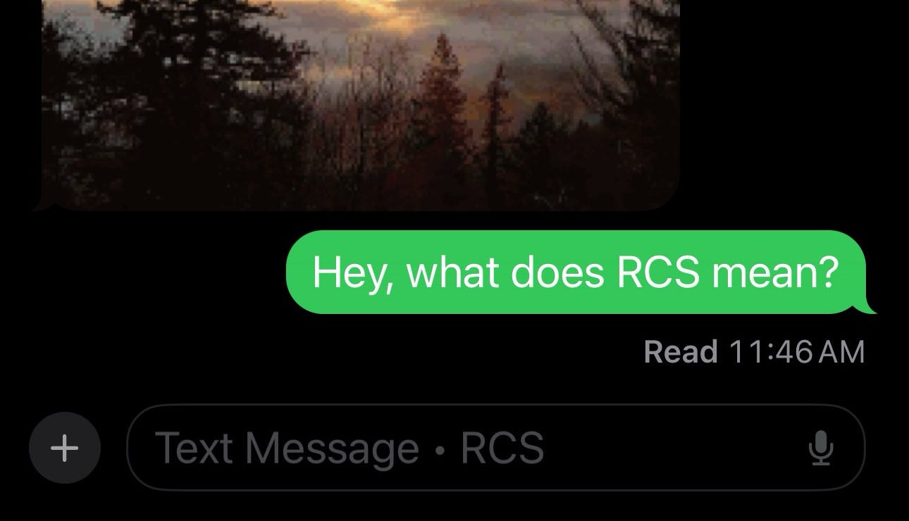 What is RCS and why is it showing on my iPhone?