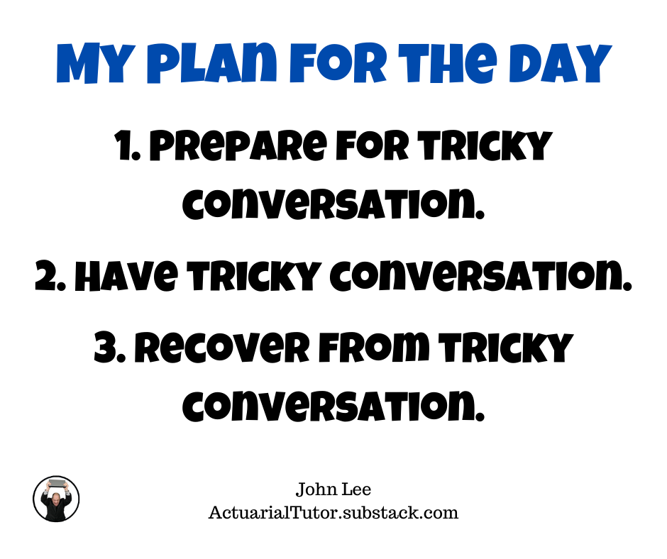 My plan for the day...