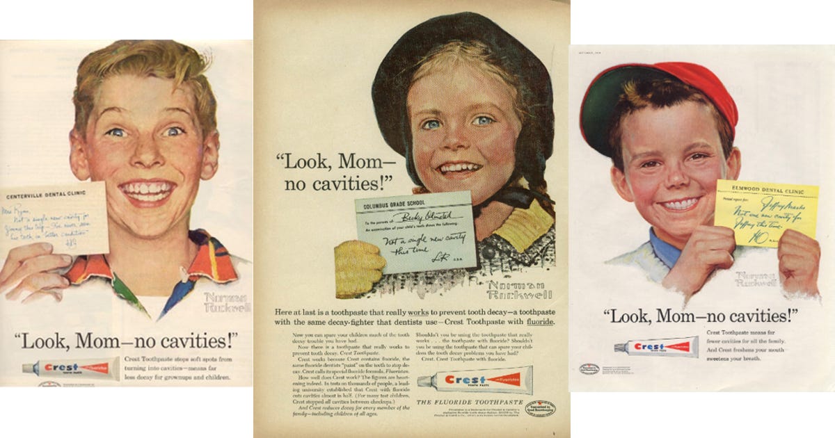Fluoride in toothpaste, history, ads | Fluoride Exposed