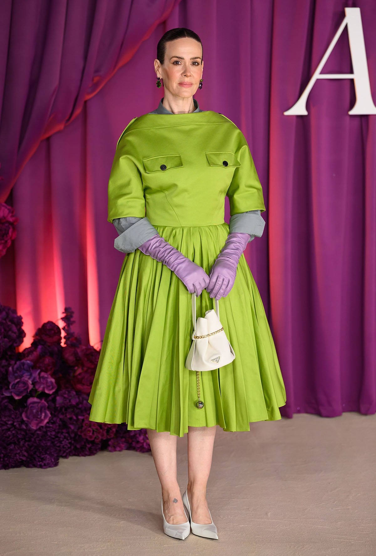 Sarah Paulson Revisits Retro Chic in Prada