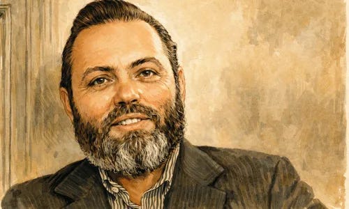 Illustration of publisher Lyle Stuart created by ChatGPT Illustration of publisher Lyle Stuart created by ChatGPT