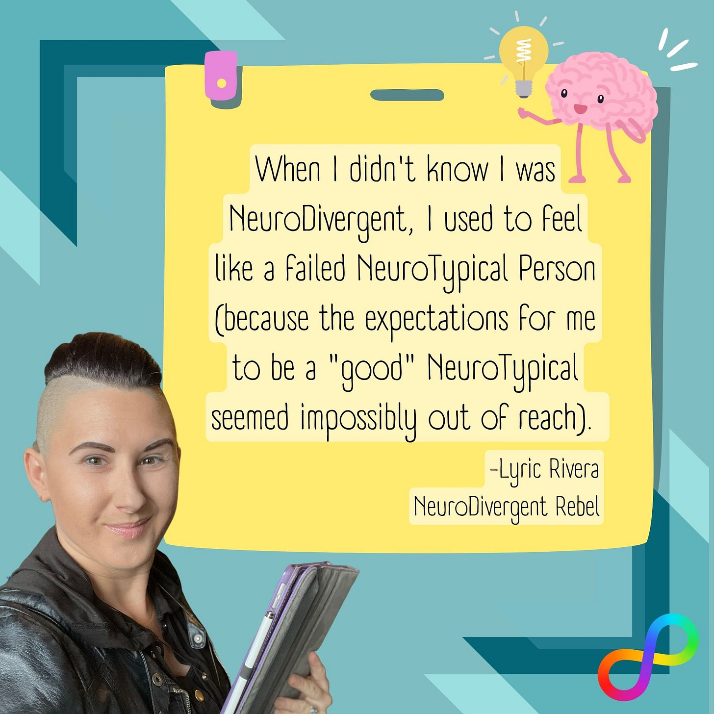 When I didn't know I was NeuroDivergent, I used to feel like a failed NeuroTypical Person (because the expectations for me to be a "good" NeuroTypical seemed impossibly out of reach). When I didn't know I was NeuroDivergent, I used to feel like a failed NeuroTypical Person (because the expectations for me to be a "good" NeuroTypical seemed impossibly out of reach).