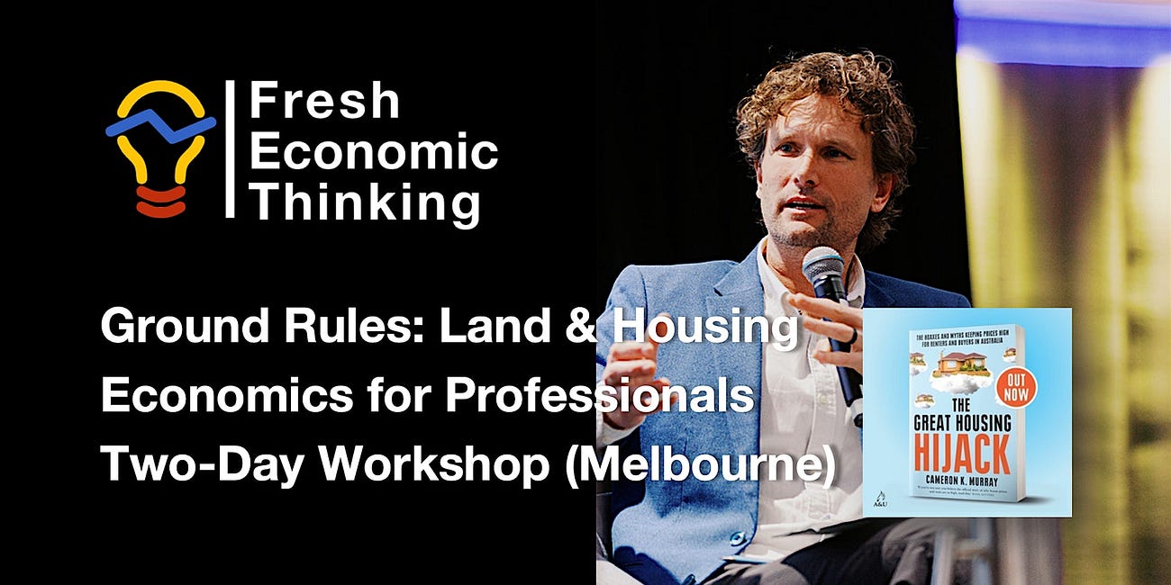 Sydney and Melbourne workshops: Land and Housing Economics for Professionals
