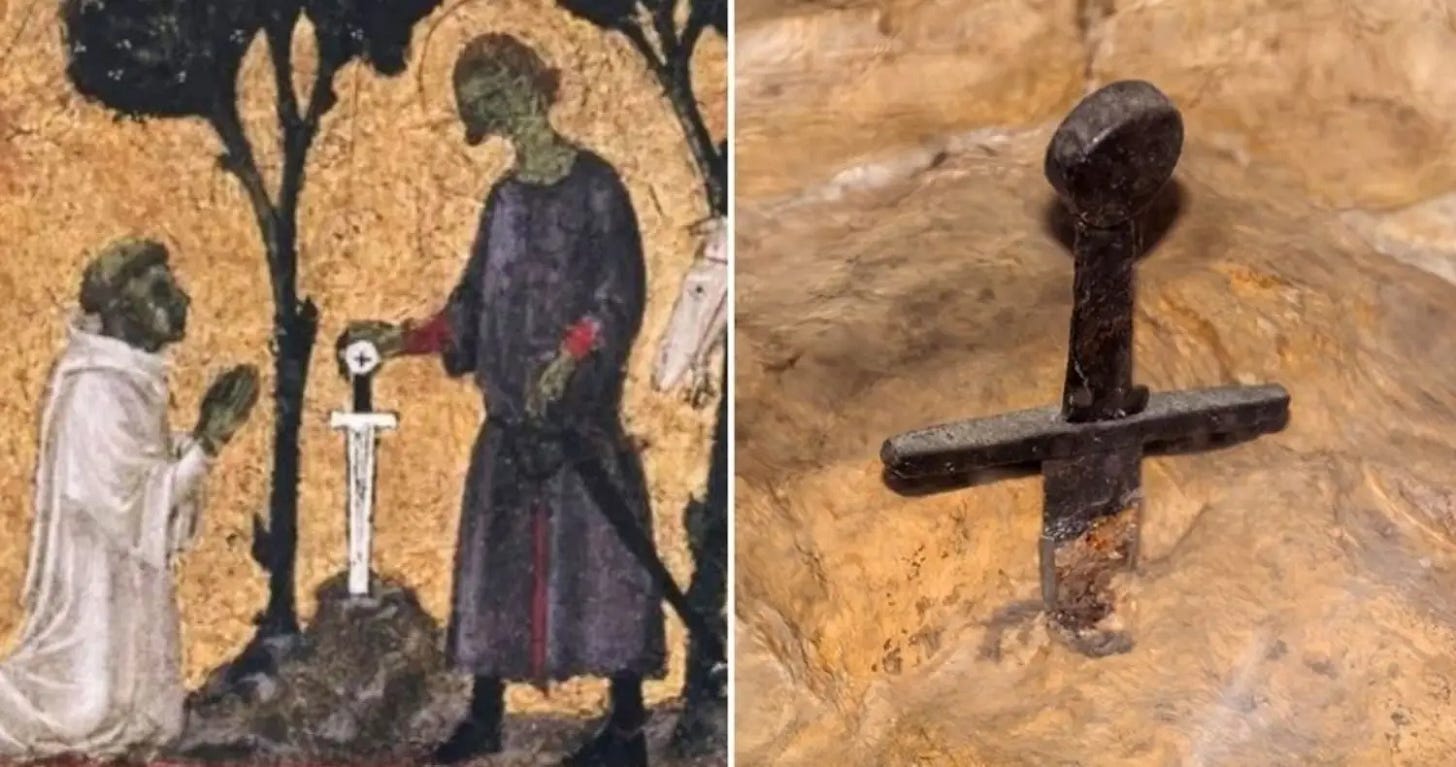 The Real Sword In The Stone And The Saint It Belonged To The Real Sword In The Stone And The Saint It Belonged To