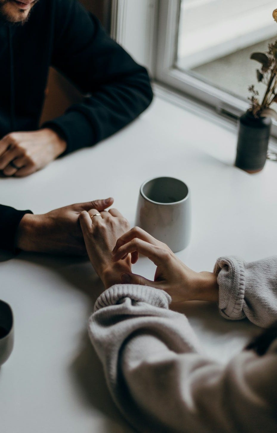 Put down the phone and computers and work to really listen to your spouse and children