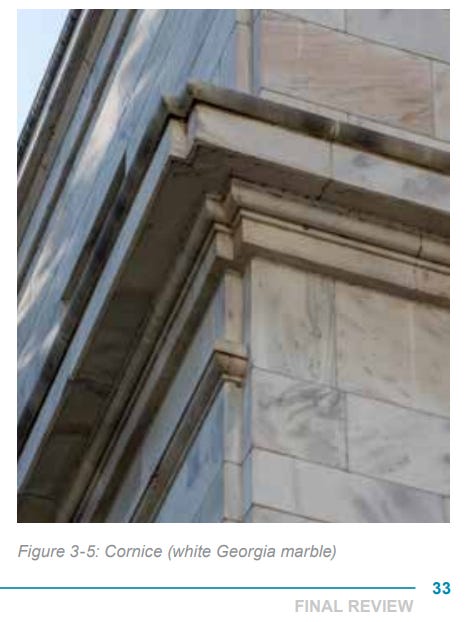 Figure 3-5: Cornice (white Georgia marble)