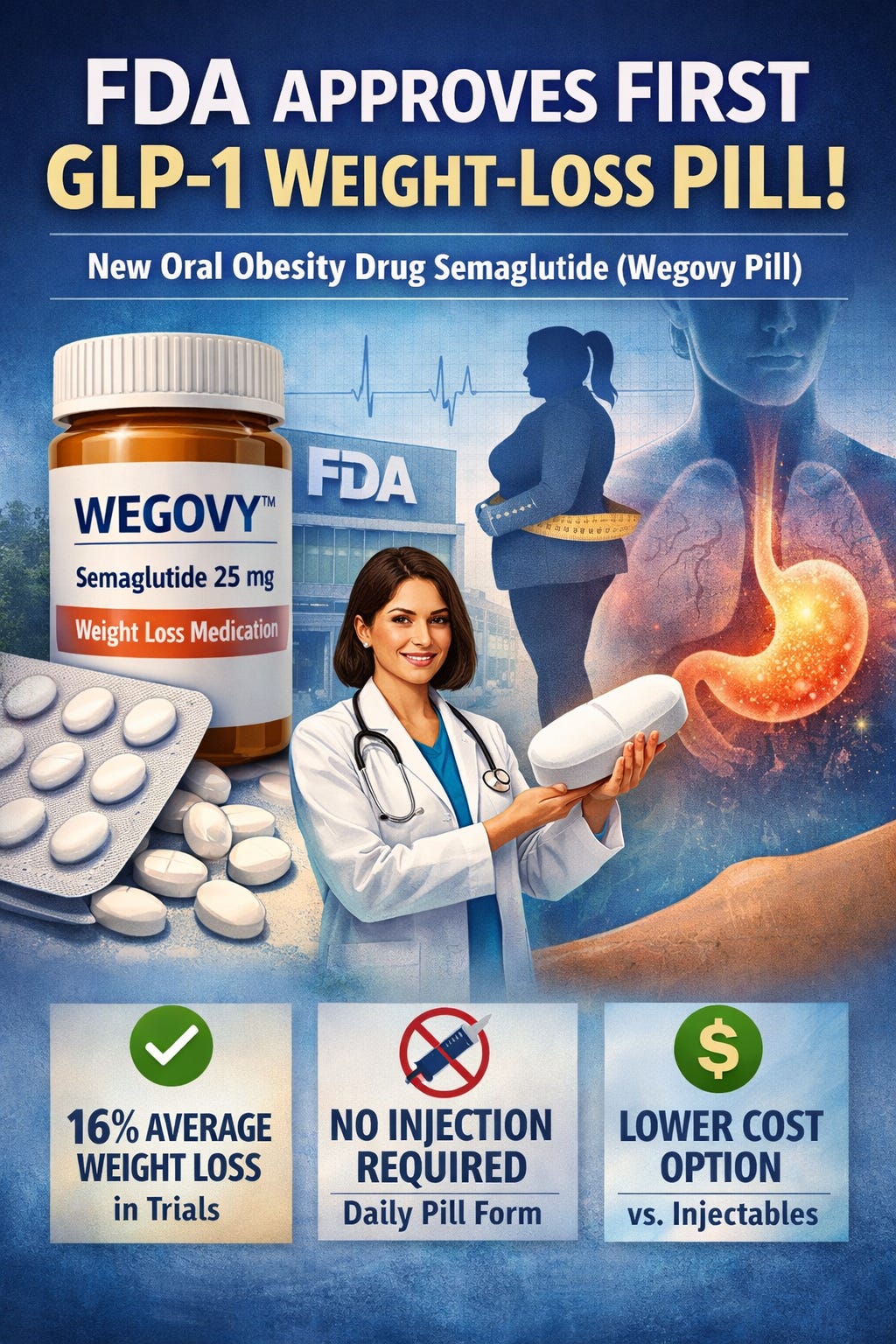 fda approves first oral glp-1 obesity drug august 1 2025 FDA Approves First ORAL GLP-1 Drug