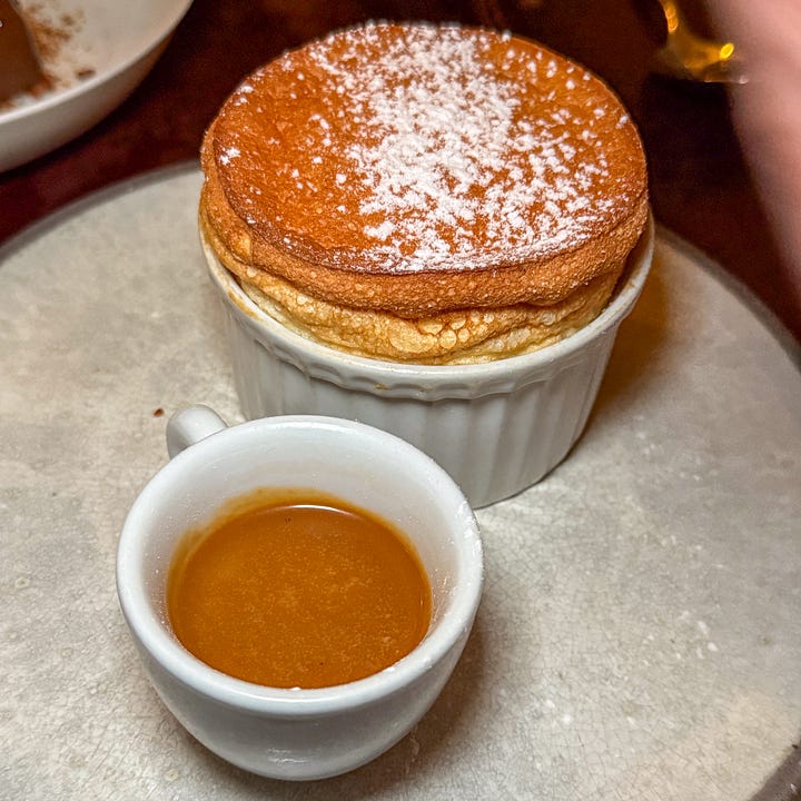 Great desserts at Le Pantruche modern bistro near Pigalle in Paris