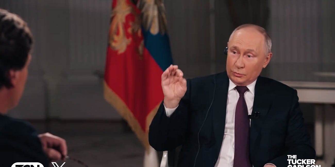 📌Tucker Carlson teljes interjúja Vlagyimir Putyinnal magyarul cikkben és szinkronizált videóban
