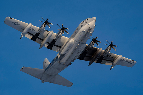Soldiers assigned to the 2nd Infantry Brigade Combat Team (Airborne), 11th Airborne Division, also known as "Arctic Angels," recently conducted jumps from a Marine Corps KC-130J Super Hercules during airborne operations at Joint Base Elmendorf-Richardson, Alaska.