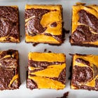 Pumpkin Cheesecake Brownies + Embracing Contrasts