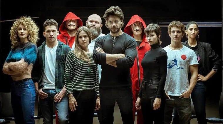 Money Heist proved the gate was already broken. Spain’s stories crossed into America without Hollywood’s permission. Now Spain’s artists and athletes are carrying Palestine through that same breach — and the Zionist media machine is learning that censorship cannot stop what culture has already liberated.