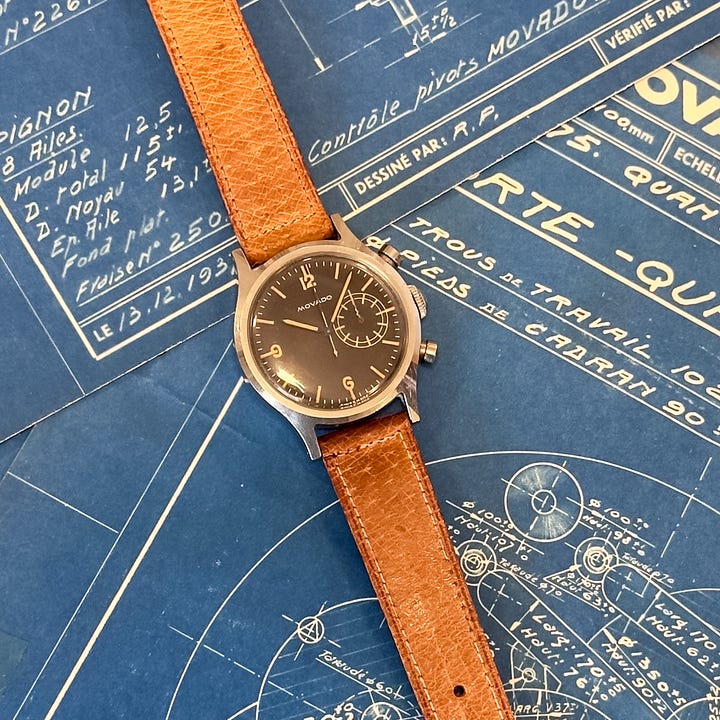 Movado military chronograph prototype