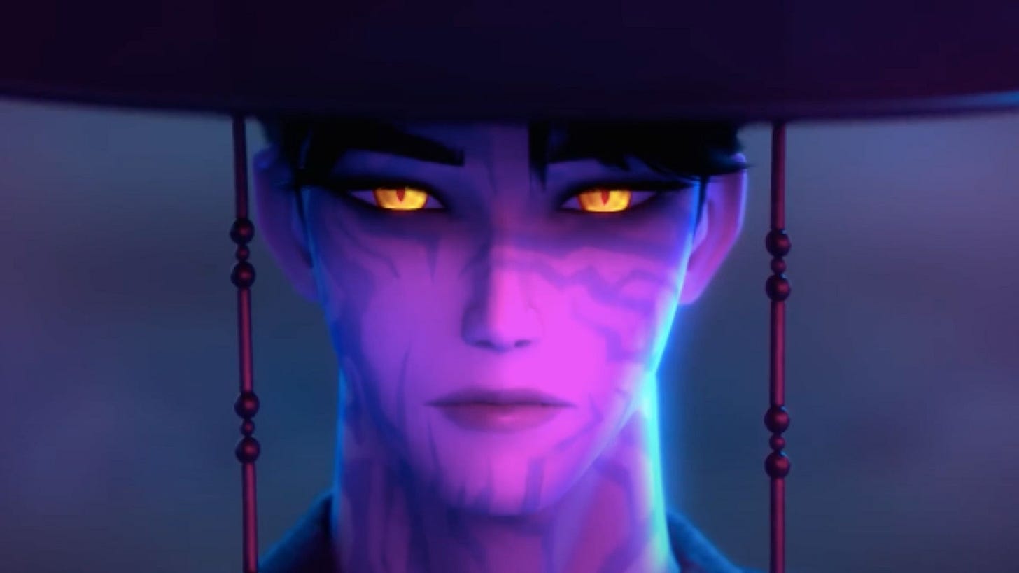 Jinu from KPDH in his demon form.