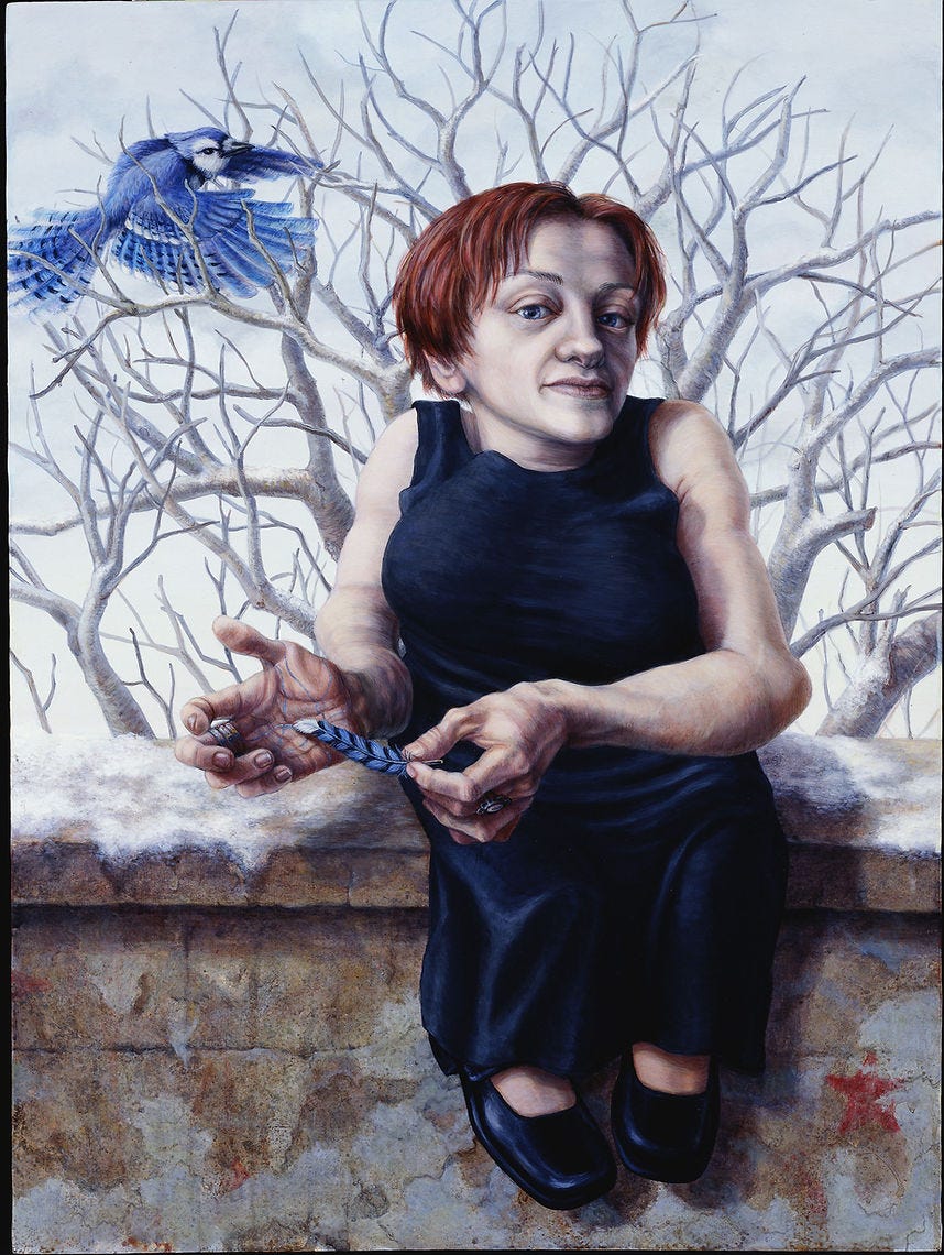 Painting of Rebecca Maskos