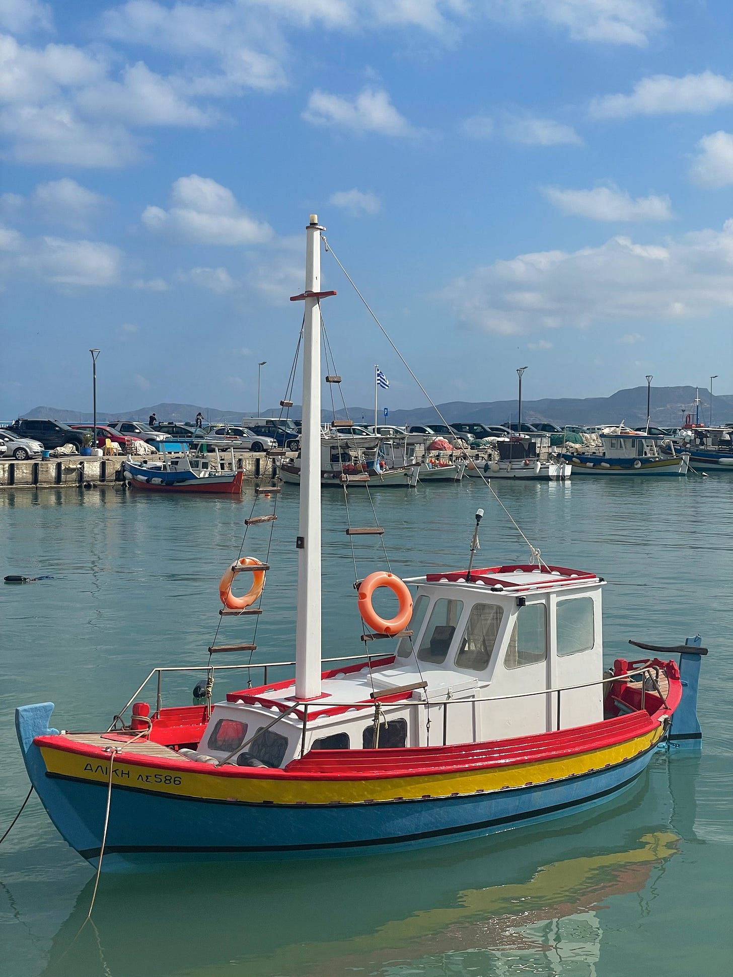 One of many sailboats in Sitia.