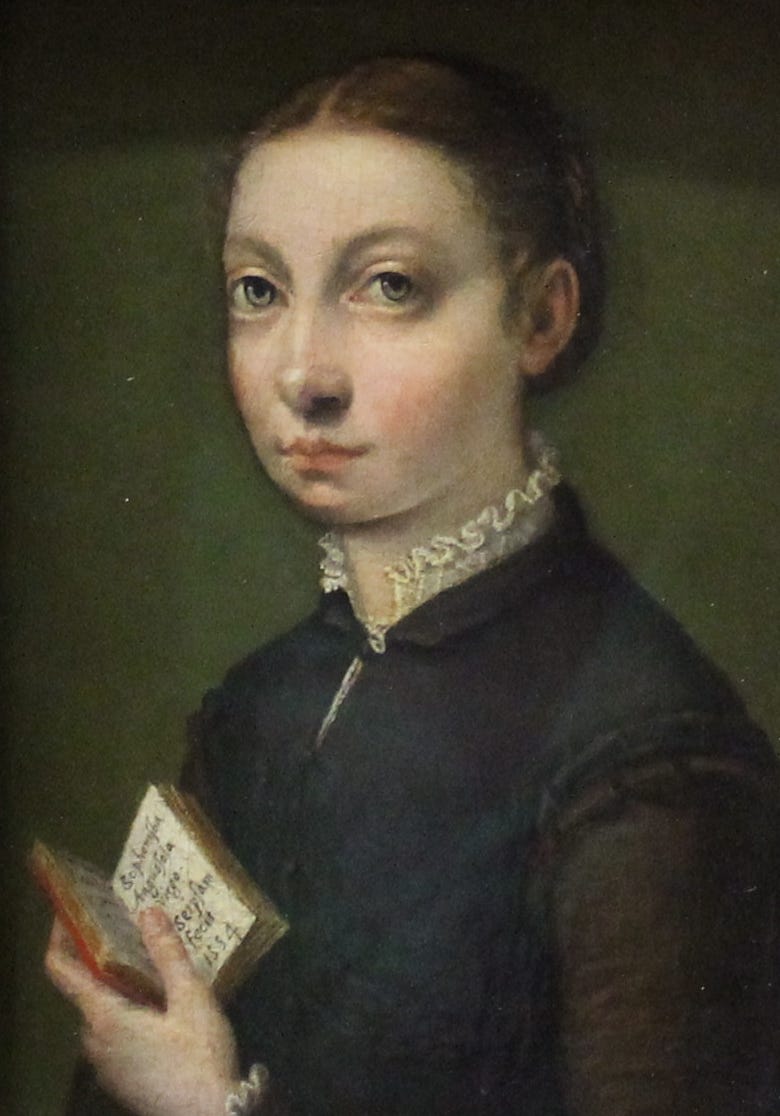 Sofonisba Anguissola self portrait 1554 Sofonisba Anguissola self portrait 1554