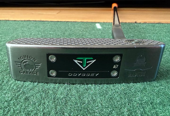 Various views of the Toulon Madison putter