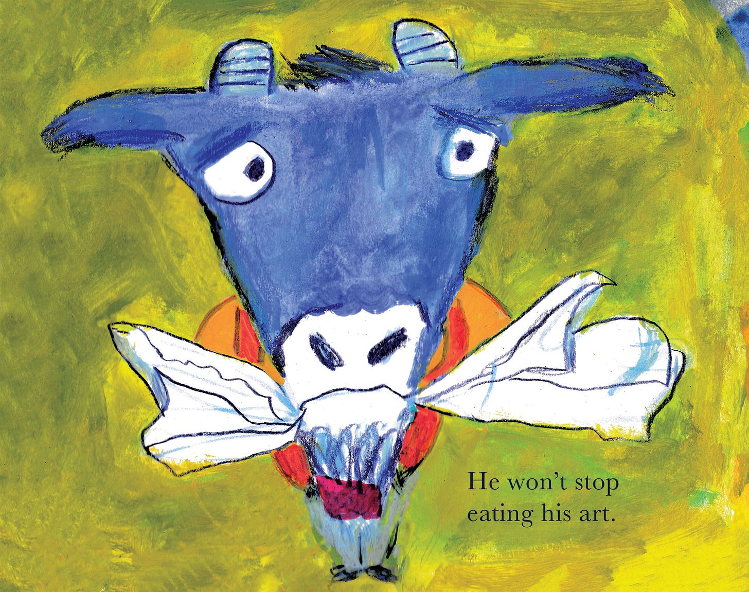 goat picture book character by Beth Spencer