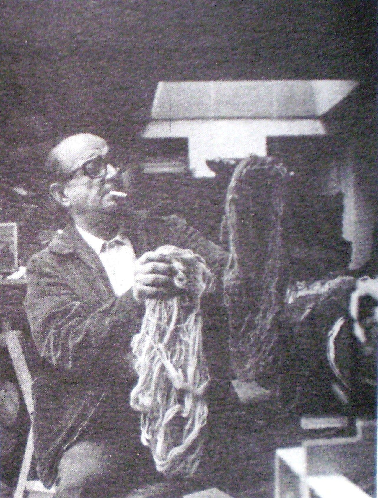 Antonio Berni in his studio Antonio Berni in his studio