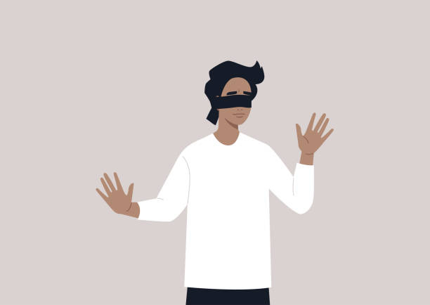 1,700+ Blindfolded Person Stock Illustrations, Royalty-Free Vector Graphics  & Clip Art - iStock | Blindfolded man, Blindfolded asian