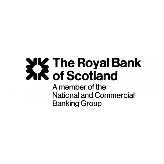 Mark Woodham & Allied international Designers' 1968 logo for The Royal Bank of Scotland