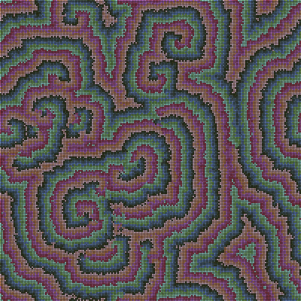 Reaction Diffusion Cellular Automata #14