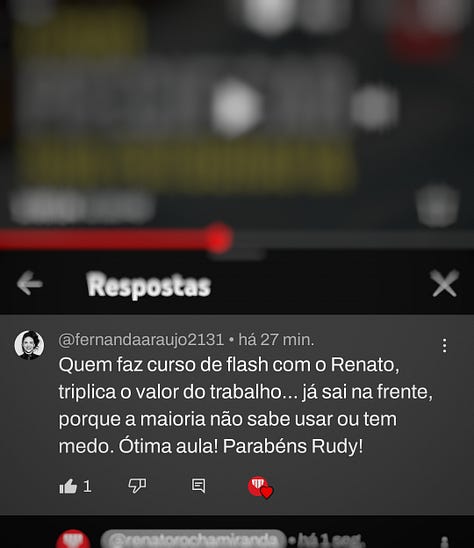 depoimentos dos alunos